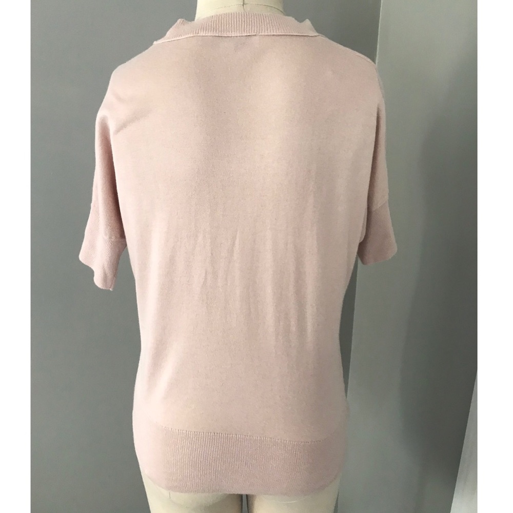 **3 for $20!!** LOFT Light Blush Pink Short Sleeve Cardigan Small - Picture 2 of 5